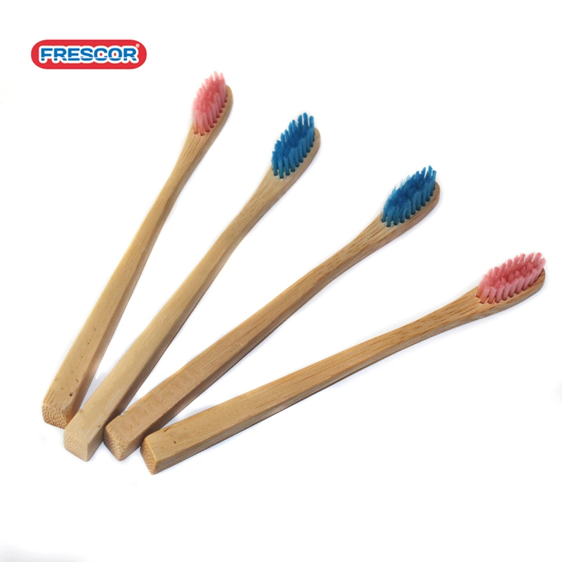 Oral Care Bamboo Toothbrush with Bamboo Charcoal Bristles Custom Logo Toothbrush